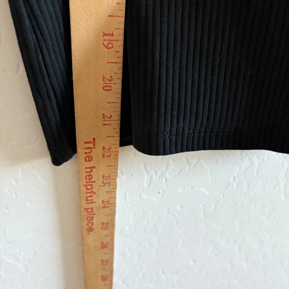 Madewell Ribbed Racerback Tank‎ Top Black Size M Cotton Blend - Picture 9 of 9